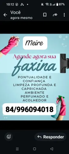 Faxina em geral 