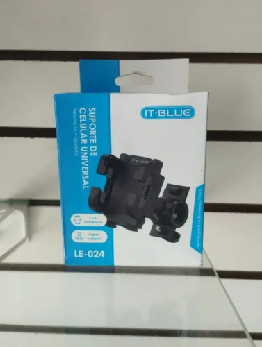 Suporte de Celular para Moto e Bicicleta IT-BLUE LE-024 | Universal 3.5 a 6" | Seguro e Aj
