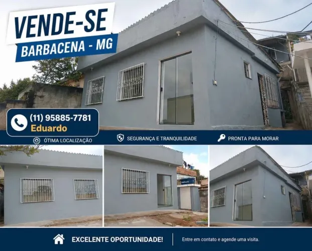 CASA A VENDA EM BARBACENA - MG