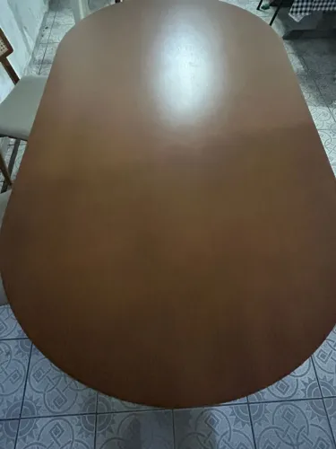 MESA OVAL 1,65 M X 90 CM TREVO - TOK&STOK