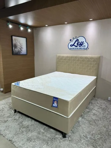 Cama Box Solteirão Molas Ensacadas Ouro luxo - Ley Colchões