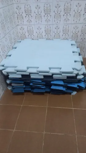 Tatames de EVA 20 peças Azul 