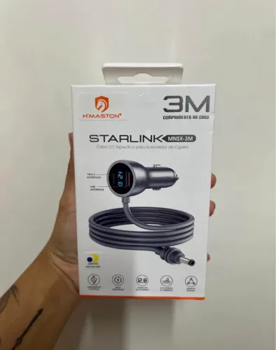 CABO PRA STARLINK PRO CINCERO DO CARRO DE 3 metros ?