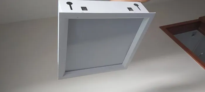 Luminária de Embutir - kit com 3 - 35x35cm ? 4 Lâmpadas E27 ? Luz Indireta ? Branco