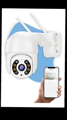 Câmera De Segurança Davely Wifi Ip A8 Prova D'água Hd Rotativa Infravermelho Monitoramento