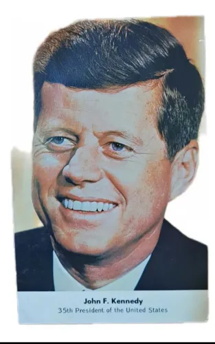 Foto antiga " Presidente John F. Kennedy Ano 1961 Cartão Postal 
