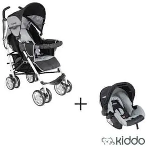 Carrinho de Bebê Kiddo Cross + Bebê Conforto (Higienizado)