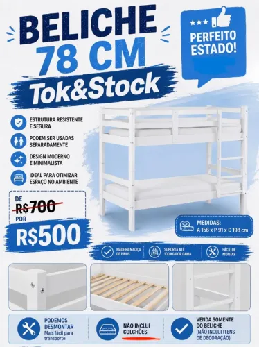 Beliche 78cm Tok&Stock