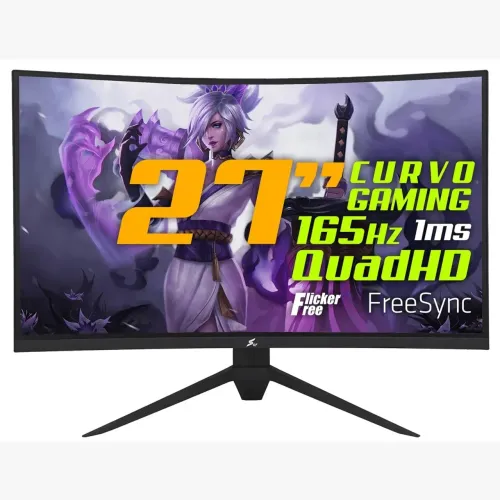 Monitor Gamer SuperFrame Precision, 27 Pol, Curvo, Quad HD