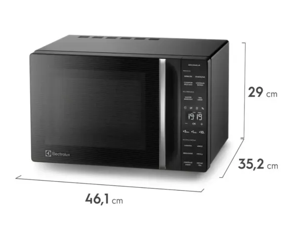 Micro-ondas Electrolux 23L Preto Efficient com Descongelamento Assistido (ME23P) - 220V