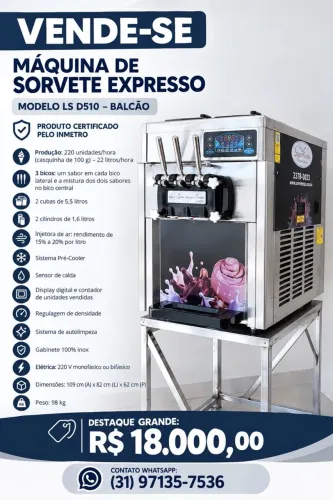 MÁQUINA DE SORVETE EXPRESSO
