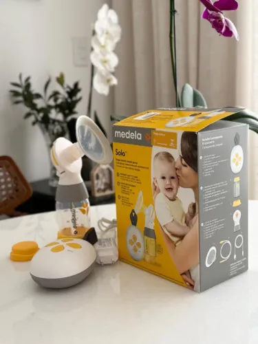 Extrator de Leite Materno Completo Medela Solo Elétrico Original