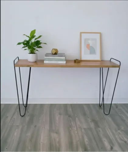 Aparador Industrial Moderno - Pés Hairpin - 1,36m