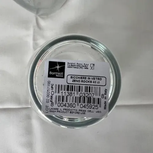 Par de Copos de Vidro Zeno Rocks 40ml Bormioli Rocco (Itália) - Novos