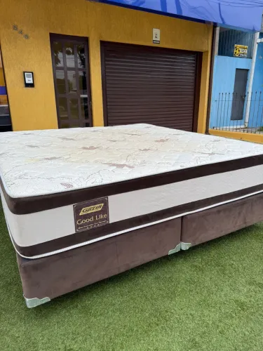 Cama KING GAZIN SEMINOVA TOP - Entrego HOJE!