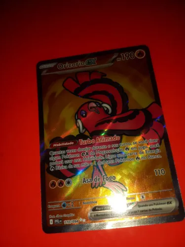 Carta pokemon Oricorio Ex (110/094) em ótimo estado