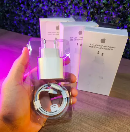 Carregador iPhone 25W Lightning Turbo PD Original Qualidade
