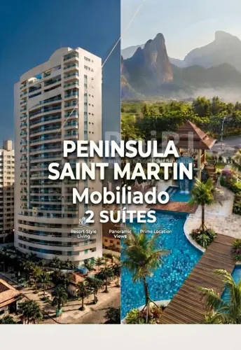 2 Suítes Mobiliado na Península Saint Martin Conforto, Sofisticação e Qualidade de Vida