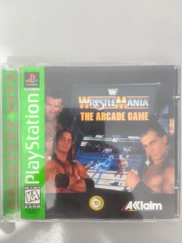 WWF WrestleMania the arcade game PS1 original completo 
