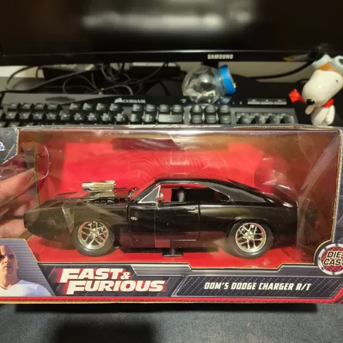 Miniatura Dodge Charger 1970 Velozes E Furiosos 1:24 Jada - Preto c/ Defeito