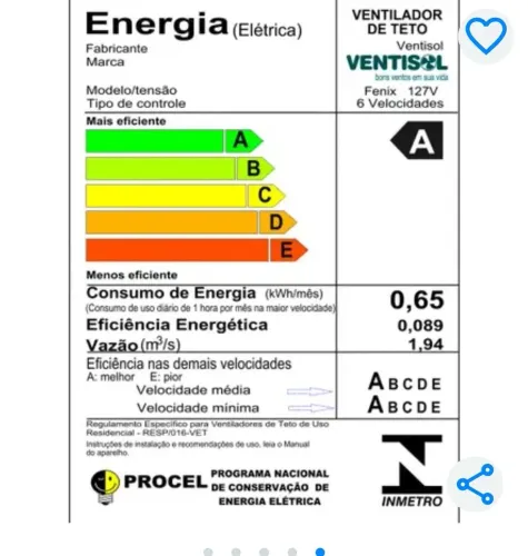 Ventilador de teto