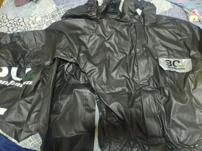Conjunto de capa de chuva PVC Pantaneiro
