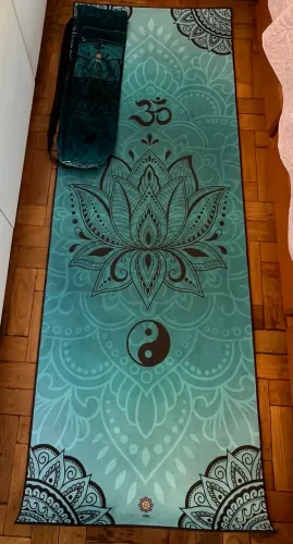 Tapete de yoga aveludado + bolsa porta mat