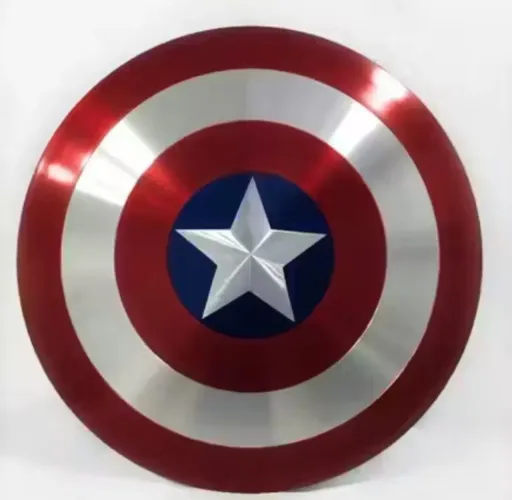 Escudo capitão América tamanho real 60cm COSPLAY em aço decoração coleção vingadores 