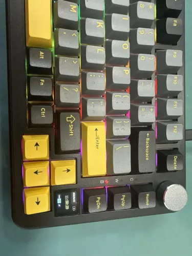 Attack Shark X85pro Teclado Mecânico Sem Fio Tri-Mode 75% Tela Tft NOVO