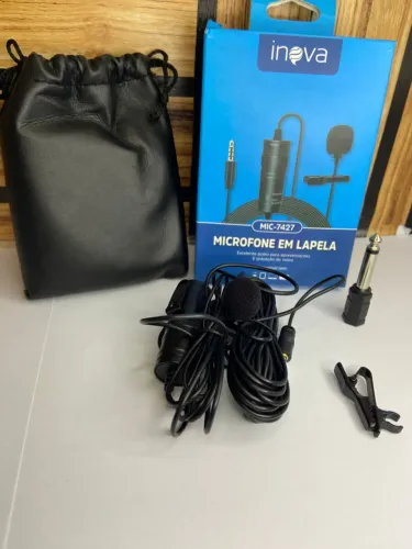MICROFONE EM LAPELA MIC-7427 INOVA an5