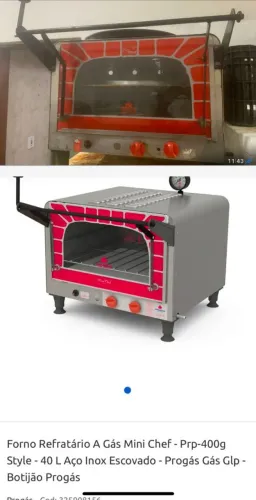 Forno Refratário Mini Chef FUNCIONANDO