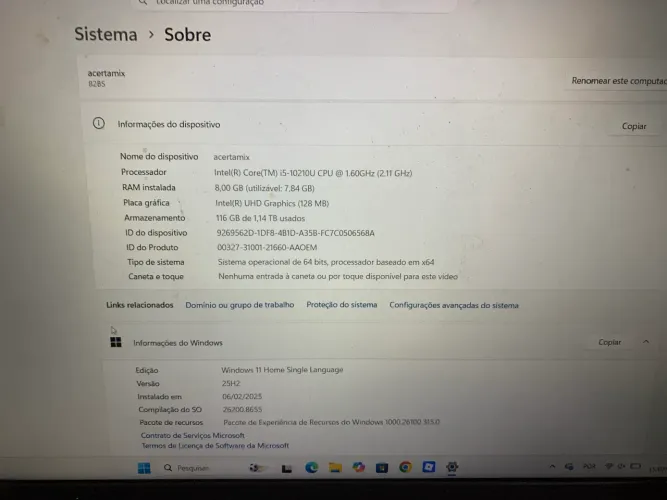 Notebook Lenovo ideapad 3 slim