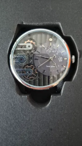 Relógio TOMI Masculino Novo - Quartz + 2 Pulseiras + Caixa
