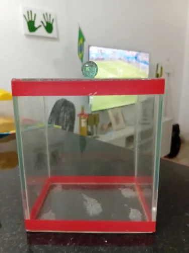 Vendo pequeno aquário de peixe