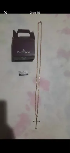 Cordão e medalha Romanel grande, obs: somente venda.