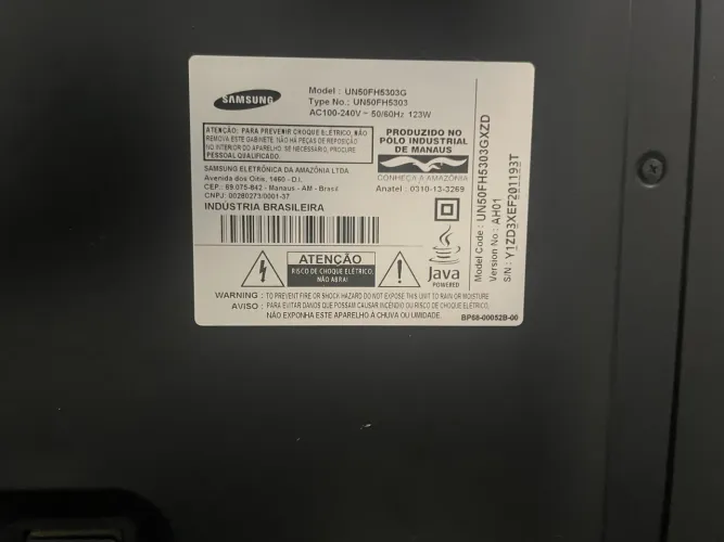 Tv para retirada de peças