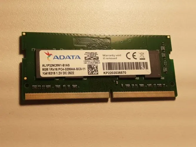 Memória RAM ADATA 8GB DDR4 3200 SODIMM Notebook