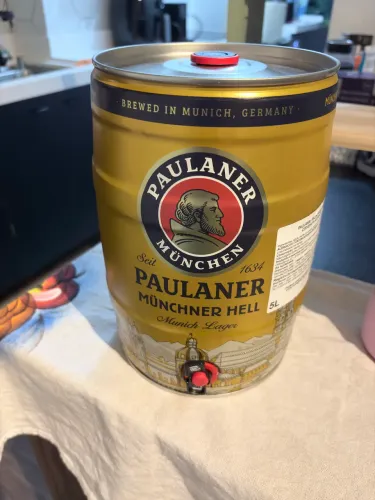 Barril chopp paulaner 5l
