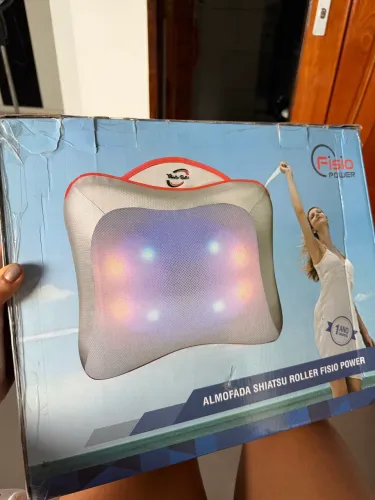 Almofada De Massagem Para Corpo Shiatsu Roller Fisio Power Original