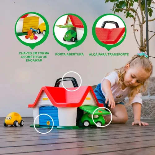GARAGEM DIDÁTICA INFANTIL POLIPLAC (NOVO)