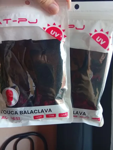 BALACLAVA E MANGUITO NOVOS(NÃO USADOS)