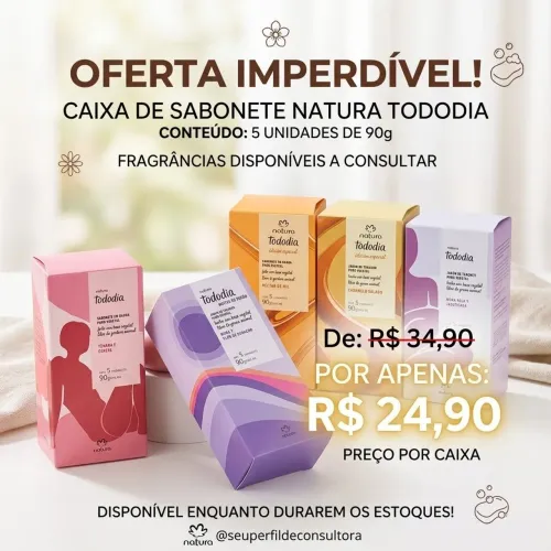 Caixa de sabonete tododia natura