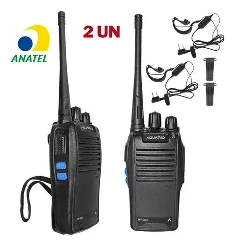 Rádios Comunicadores HT Walk Talk UHF Aquário HT50 lançamento