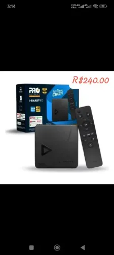 Tv streaming  com controle  remoto 