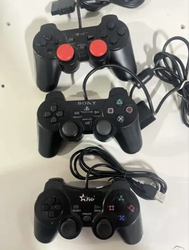 Controle Ps2 Série H + Brindes