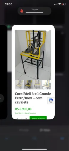 Extrator de água de coco