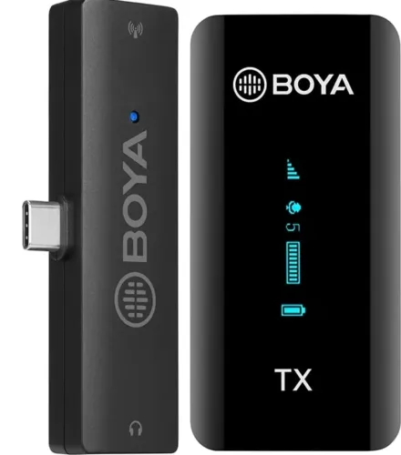Microfone Sem Fio Lapela By-xm6-k5 2.4G p/Usb-C