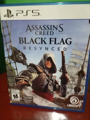 Assassin's Creed Black Flag Resynced PS 5 mídia física semi novo