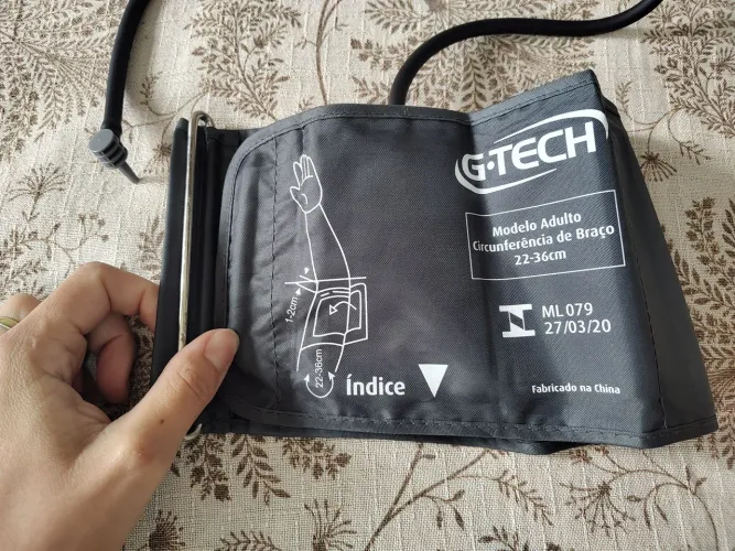 Braçadeira para aparelho de aferir pressão G-Tech 