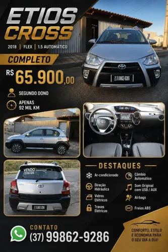 Toyota Etios Cross 1.5 Flex 16V 5P Aut. 2018